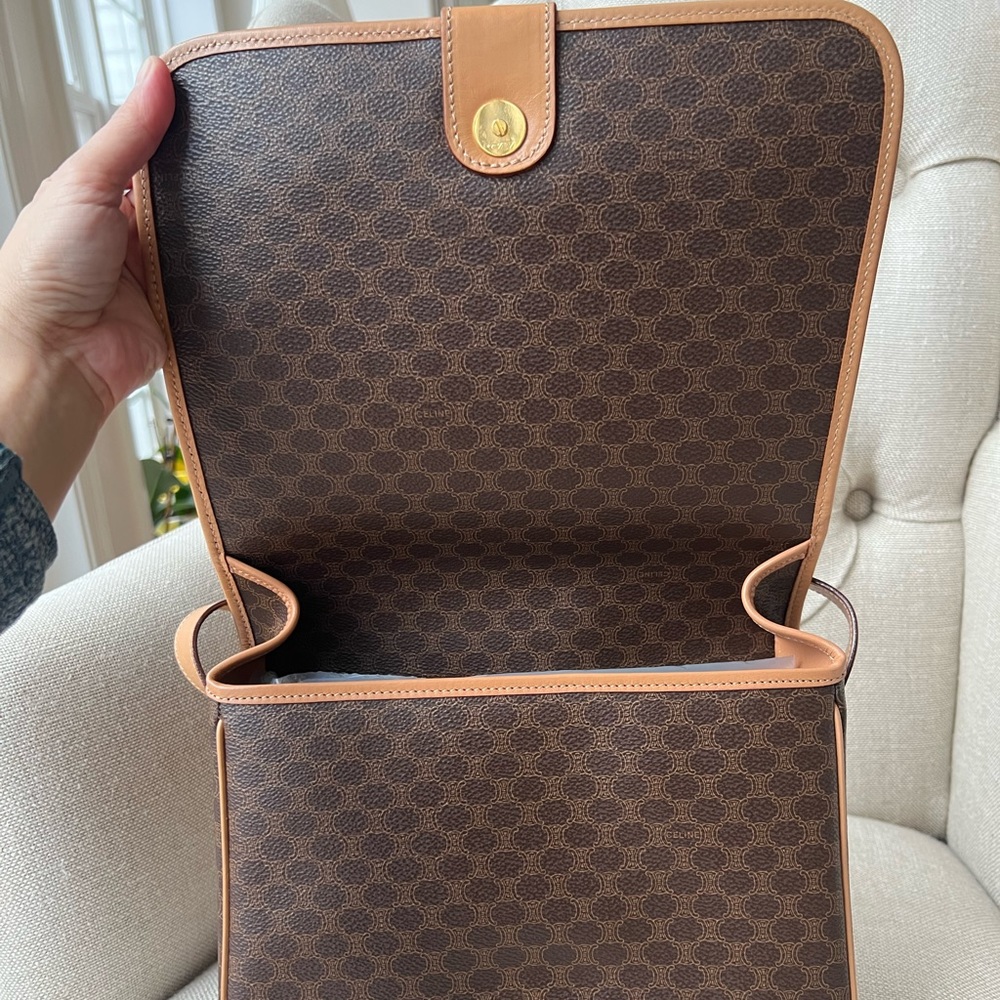 Authentic Celine Macadam Square Triomphe Bag - image 7